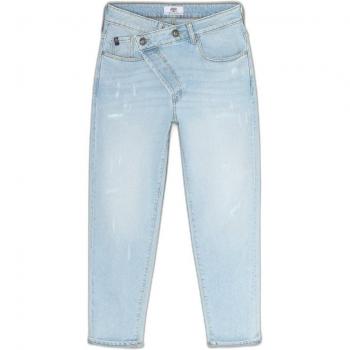 Le Temps des Cerises Women's Boyfriend Jeans COSY Blue Loose Fit 7/8