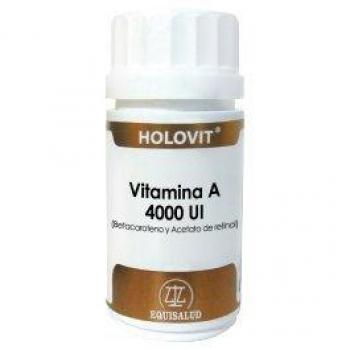 EQUISALUD Holovit Vitamina A 4000 Ui Betacaroteno Y Acetato De Retinol - 50 Cápsulas