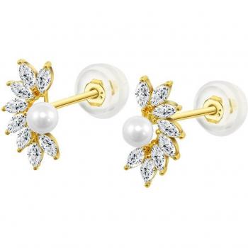 Pendientes Time Road IC00332 de Oro Amarillo de 9 Quilates para Mujer
