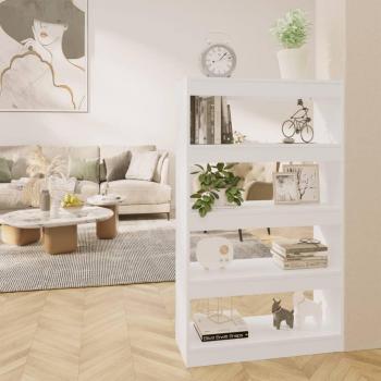 Librería/Partición Blanca 80x30x135 cm en Aglomerado