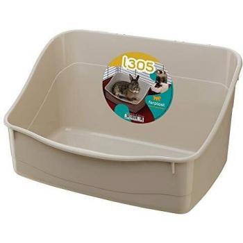 Ferplast Rabbit Litter Tray L 305 Toilet for Rodent Cages Rabbits and Small Animals, Easy To Clean Hygienic, 37 x 27 x h 18,5 cm Mixed Colours