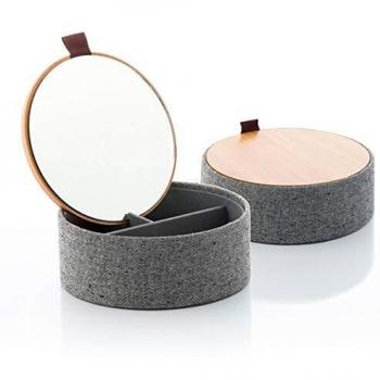 Joyero Organizador de Bambú con Espejo Mibox InnovaGoods