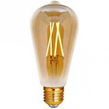 Bombilla LED Smart WiFi E27 Edison Filamento Ámbar 6.5W 720lm - Blanco Ajustable | Regulable - Reemplazo de 50W