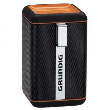 Grundig GSB 110 - Altavoz de estantería (Bluetooth, 3 W), naranja y negro