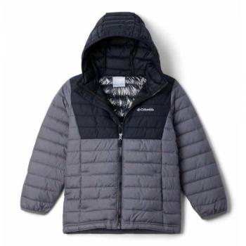 Chaqueta con capucha Columbia Powder Lite II Gris para niño 6-9 años
