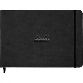 Webnotebook horizontal A5 - Rhodiarama - LisoNegro