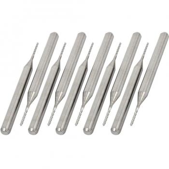10 piezas de carburo de tungsteno PCB molinillo de 3,175 mm filo 0,8 mm diámetro