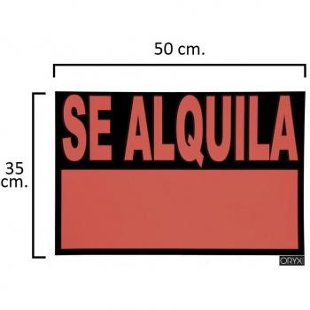 WOLFPACK LINEA PROFESIONAL 15056000 Cartel Se Alquila 50x35 cm. Oryx, Color, 50 x 35 cm