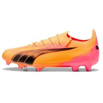 Puma Ultra Ultimate FG/AG Botas de Fútbol para Césped Artificial Amarillo/Naranja (Tamaño 47)
