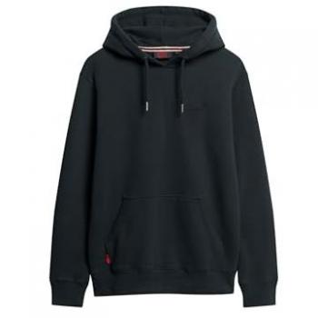 Sudadera con capucha Superdry Essential Logo negra pura, talla XL
