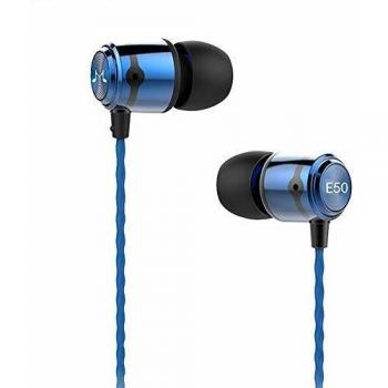 Soundmagic e50 auriculares intrauditivos de alta fidelidad auriculares para telefonos inteligentes auriculares de alta calidad con aislamiento acustico azul