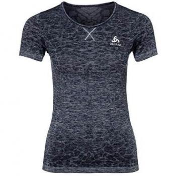 Odlo Blackcomb Bl Top Manga Corta, Mujer, Buceo Azul Marino/Gris Plata, L