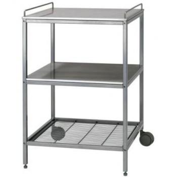 IKEA UDDEN - carro Cocina, plata, color, acero inoxidable - 54x54 cm