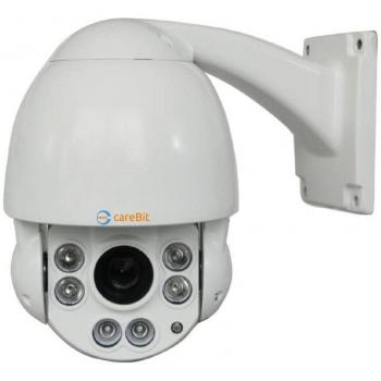 carebit Outdoor PTZ ONVIF FullHD Camera, hasta 60 m visión nocturna, 10 x Zoom, inclinación y giro, IP66, 2 Mpx