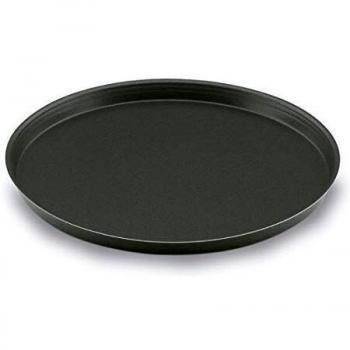 Lacor Molde pizza horno, Antiadherente, se desmolda fácilmente, apto para lavavajillas, Aluminio, 24cm, Negro, Eco, Libre de PFOA, 24 Ø