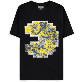 Camiseta gaming de Pac-Man - Pixel - Talla XL - Color Negro
