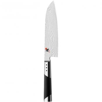 MIYABI Santoku Cuchillo, Longitud de la hoja: 18 cm, Hoja grande, Mango especial de acero inoxidable/Micarta, 7000 D