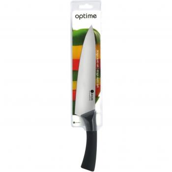 Jomafe Optime - Cuchillo de chef, 20 cm, color gris y negro