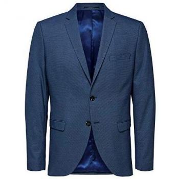 SELECTED HOMME Slhslim-mylologan Struc BLZ B Noos Chaqueta de Traje, Azul