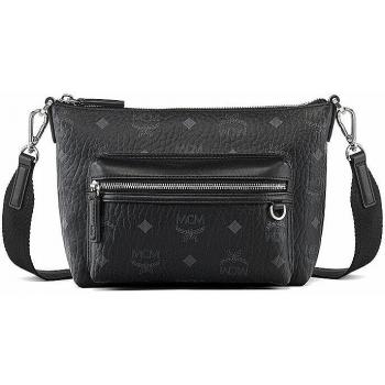MCM Aren Black Visetos Women's Crossbody Bag