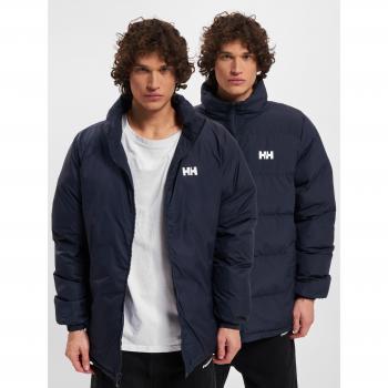 Chaqueta de plumas Helly Hansen Yu 23 reversible azul marino y rojo, talla M
