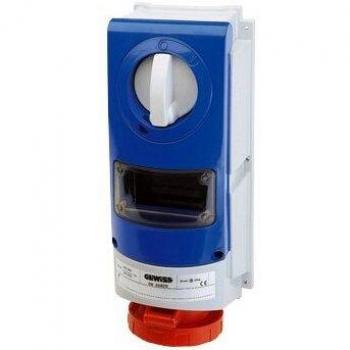 Toma de corriente con enclavamiento Gewiss 3P+N+E 16A IP66 380V