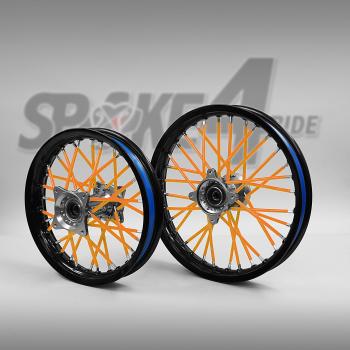 Cubre radios Naranja Rayos Spoke Skins Motocross llanta enduro rueda moto
