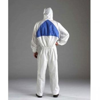 3M 4540+ Ropa Protectora 5/6, PE Laminado Microporoso con SMMMS Volver 55g/m2, Blanco/Azul, Talla XL