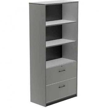 ROCADA ARMARIO CARPETERO SERIE STORE CON CERRADURA A4 195X90X45CM GRIS-GRIS 1102AB02