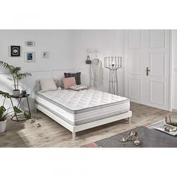 Colchón Viscoelástico Luxury Turmalina 160x200 cm, Altura 25 cm +/-2, Cara Superior 4 cm de Viscoelástica + Supersoft