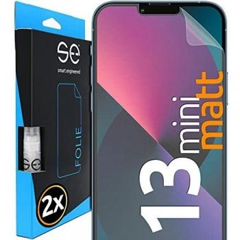 Funda de Pantalla Mate Inteligente para Apple iPhone 13 Mini - Protección Anti-reflejo (2 Piezas)