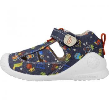 Sandalias Biomecanics Primeros Pasos modelo 232189-A para niño en color azul marino