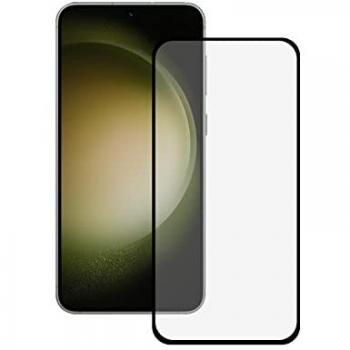 Ksix Protector de Pantalla Cristal Templado para Samsung Galaxy S23 Plus Negro, Vidrio Templado, Resistencia 9H, Grosor 0,3 mm