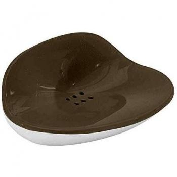 Gedy Moby Jabonera, Resinas Termoplásticas, Tórtora Claro, 12X15X5.5