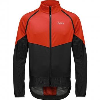 Chaqueta GOREWEAR Phantom GORE-TEX INFINIUM™ con mangas desmontables roja brillante y negra - L