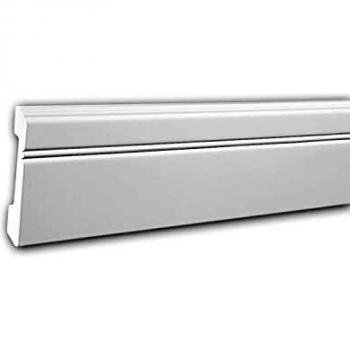 Zócalo Decorativo de Estuco Neoclásico Blanco 2 m - Profhome 153103