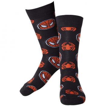 Marvel Bio - Calcetines Spider Man Logo-Máscaras 39/42