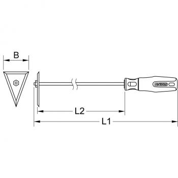 Rascador de Placas BRONZEplus 420 mm KS Tools
