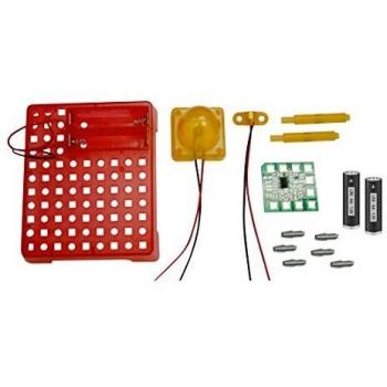 Bresser- Juego de experimentos con Sensor de Sonido electrónico, Color Rojo