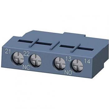 Interruptor auxiliar transversal Siemens 3RV2901-1E, 1NO + 1NC, conexión a tornillo, para interruptores automáticos S00/S0