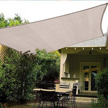 HAIKUS Toldo Vela Cuadrado 3x3 m, Vela de Sombra HDPE, Transpirable, Resistente y 95% Protección Rayos UV para Exterior, Jardín, Terrazas