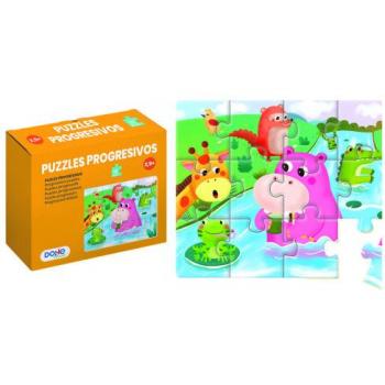 Puzzle educativo Dohe de 12 piezas - doble capa de cartón y contrachapado - estimula la imaginación y el razonamiento - recomendado a partir de 2,5 años