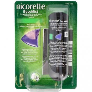 Nicorette Bucomist 1 mg/pulsación Solución para Pulverización Bucal 13,2 ml 150 Dosis