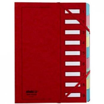 Carpeta Organizadora Extendos, DIN A4, Cartón, 9 Compartimentos, Verde
