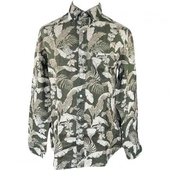 Gant Reg Linen Printed Floral Long Sleeve Shirt