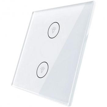 LEDBOX Frontal 1x cristal blanco, 2 botomes