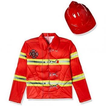 World of costumes - Disfraz Super Bombero infantil, Talla S 3-4 años