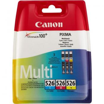 Canon CLI-526C/M/Y Original Ink Cartridge Multipack - Cyan, Magenta, Yellow