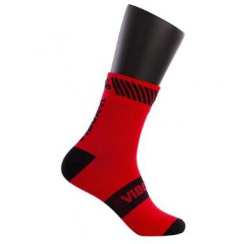 Calcetines Vibor-a Kait Media Caña Rojo/Negro