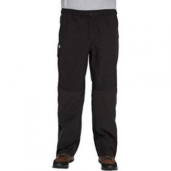 Trespass Hombre Crestone Pack Away Impermeable Pantalones/Pantalones con Cremallera de Longitud Completa, Hombre, Color Negro, tamaño Large